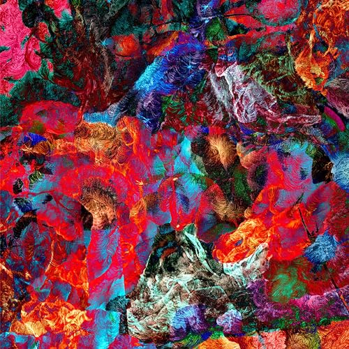 Abstract colorful CD cover for San Leo’s “Aves Raras” album.