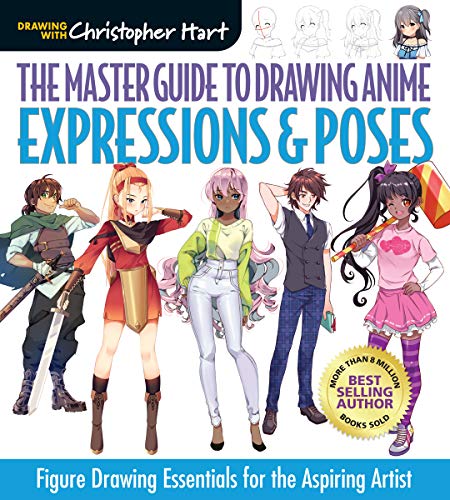 Book cover with anime-style artwork, featuring a figure drawing guide for artists.