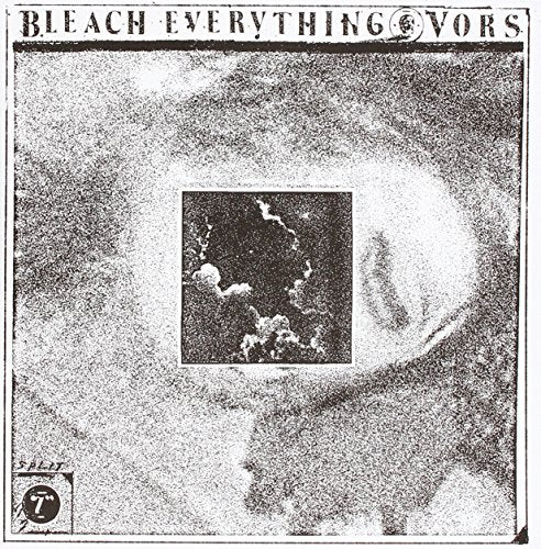 Black and white album cover with nested squares and grainy texture.