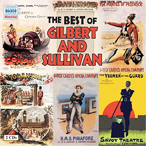 CD cover for "The Best of Gilbert & Sullivan" by D'Oyly Carte.