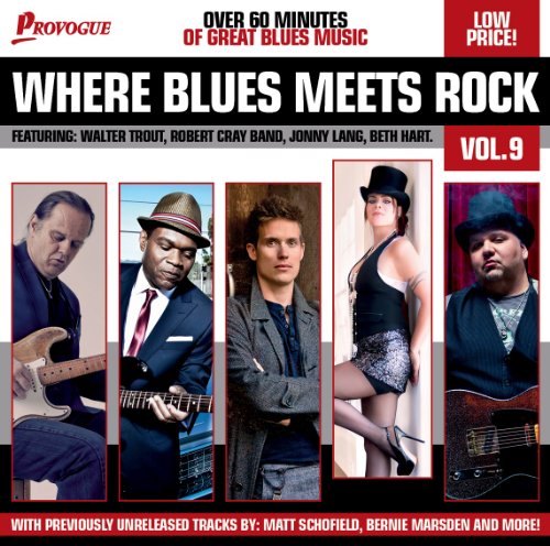 CD cover featuring portraits of five musicians with guitars.