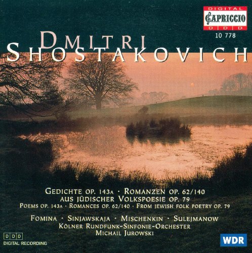 CD cover for Shostakovich’s “Poems” and “Romances” with a landscape scene.