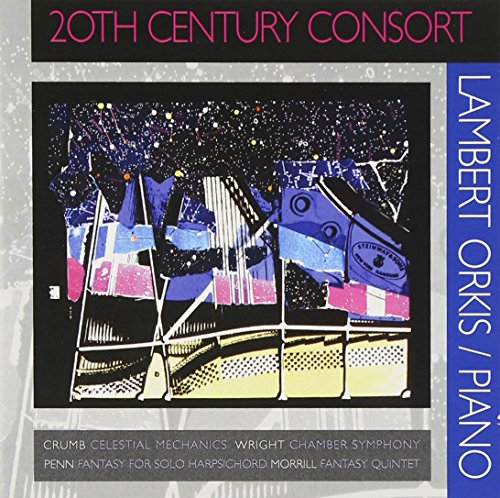 CD cover for "20th Century Consort" by Orkis and Lambert, abstract art.