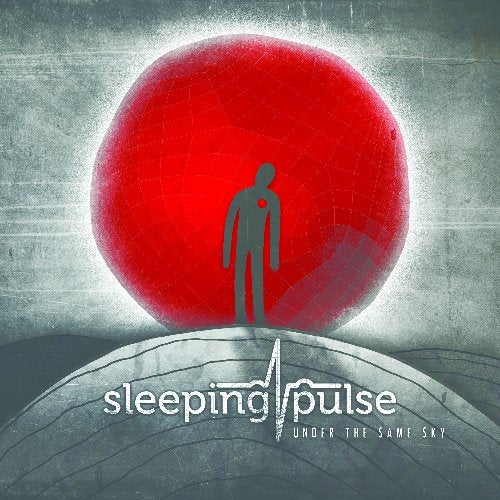 CD cover: red sphere with silhouette, waveform, and band name "Sleeping Pulse".