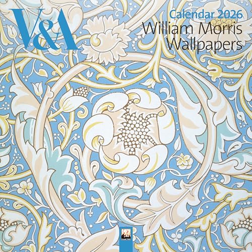 V&A: William Morris Wallpapers Wall Calendar 2026 (Art Calendar)