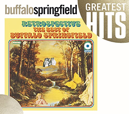 Buffalo Springfield “Retrospective” CD cover with a pastoral landscape scene.