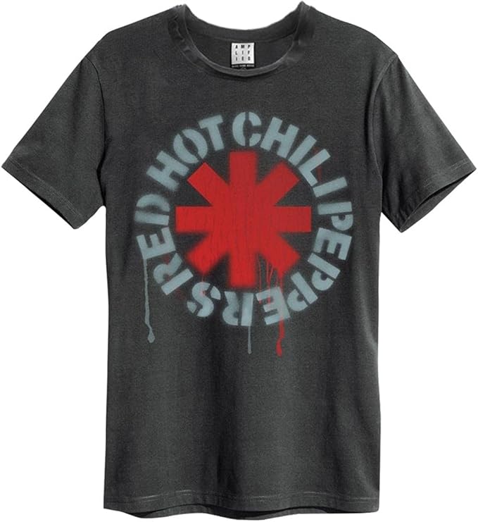 Red Hot Chilli Peppers Tour Amplified Vintage Charcoal XX Large T Shirt