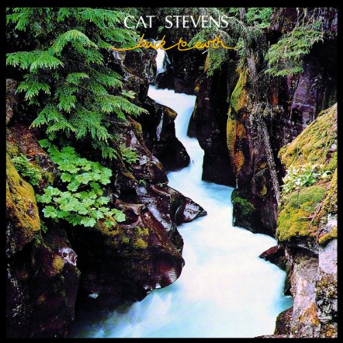 Album cover for Cat Stevens’ “Back To Earth” featuring a waterfall.