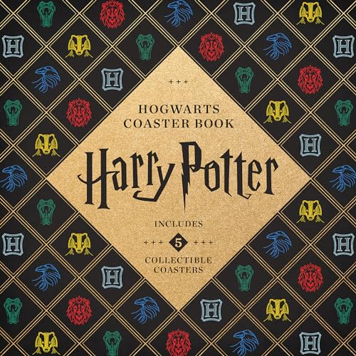 Harry Potter Hogwarts Coaster Book : Gryffindor, Ravenclaw, Hufflepuff, Slytherin