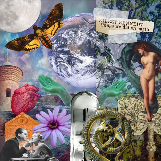 CD cover collage featuring Earth, a moth, and classical imagery.