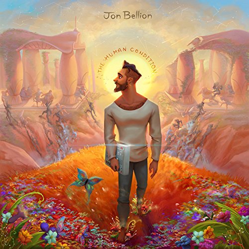Album cover for Jon Bellion’s “The Human Condition” featuring a man in a landscape.