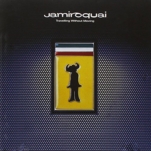 Jamiroquai album cover: yellow frame with a stylized figure on blue.
