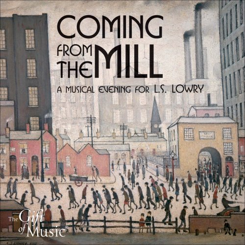 CD cover depicting a Lowry-style industrial town scene with many figures.