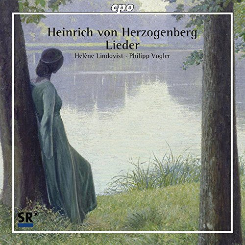 CD cover: woman in green by a lake, painted style.