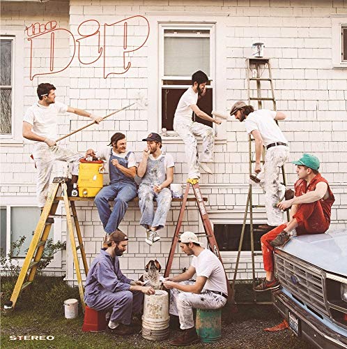 Album cover for "The Dip" featuring men painting a house.
