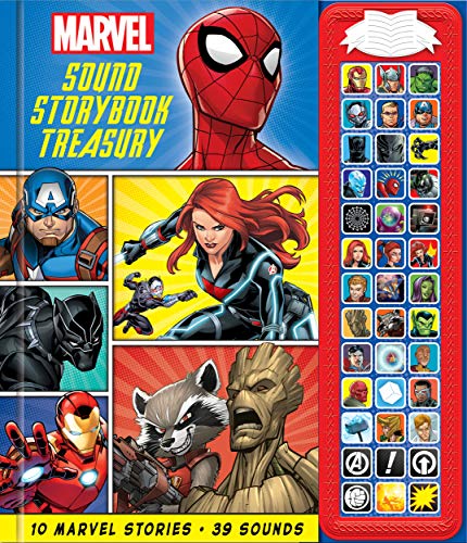 Marvel - Spider-man, Avengers, Black Panther, and More! Sound Storybook Treasury - PI Kids (Play-a-Sound)
