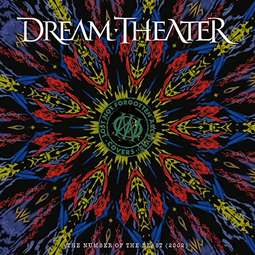 Dream Theater album cover: colorful, swirling design with band logo at center.