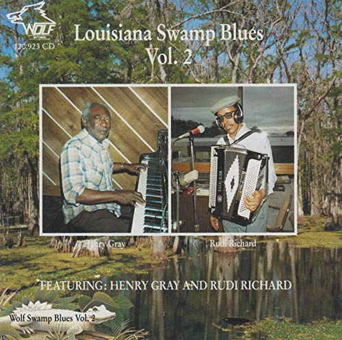 CD cover for "Louisiana Swamp Blues Vol. 2" featuring two musicians.