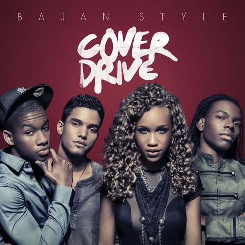 Cover Drive album cover featuring four young people with dark hair.