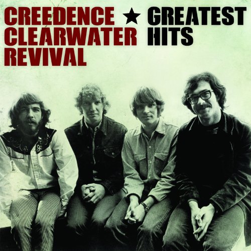 Creedence Clearwater Revival “Greatest Hits” album cover with band portrait.