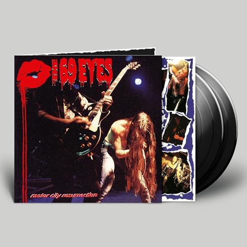 The 69 Eyes Motor City Resurrection vinyl album cover featuring a band performing live.
