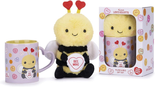 Love Hearts Bee Mine Mug And Plush Set