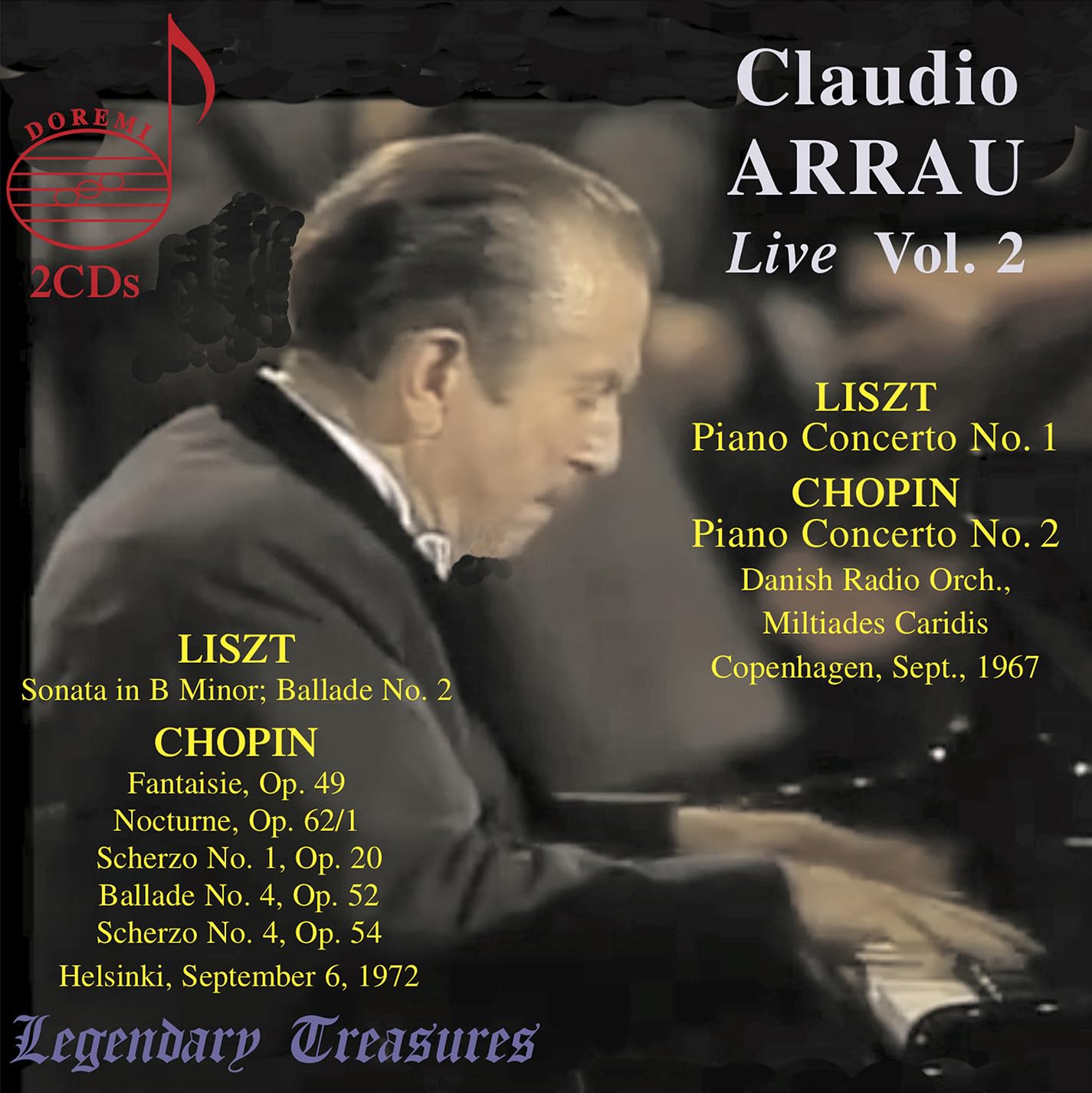Arrau/danish Ro/caridis - Claudio Arrau Live, Vol. 2 [CD]