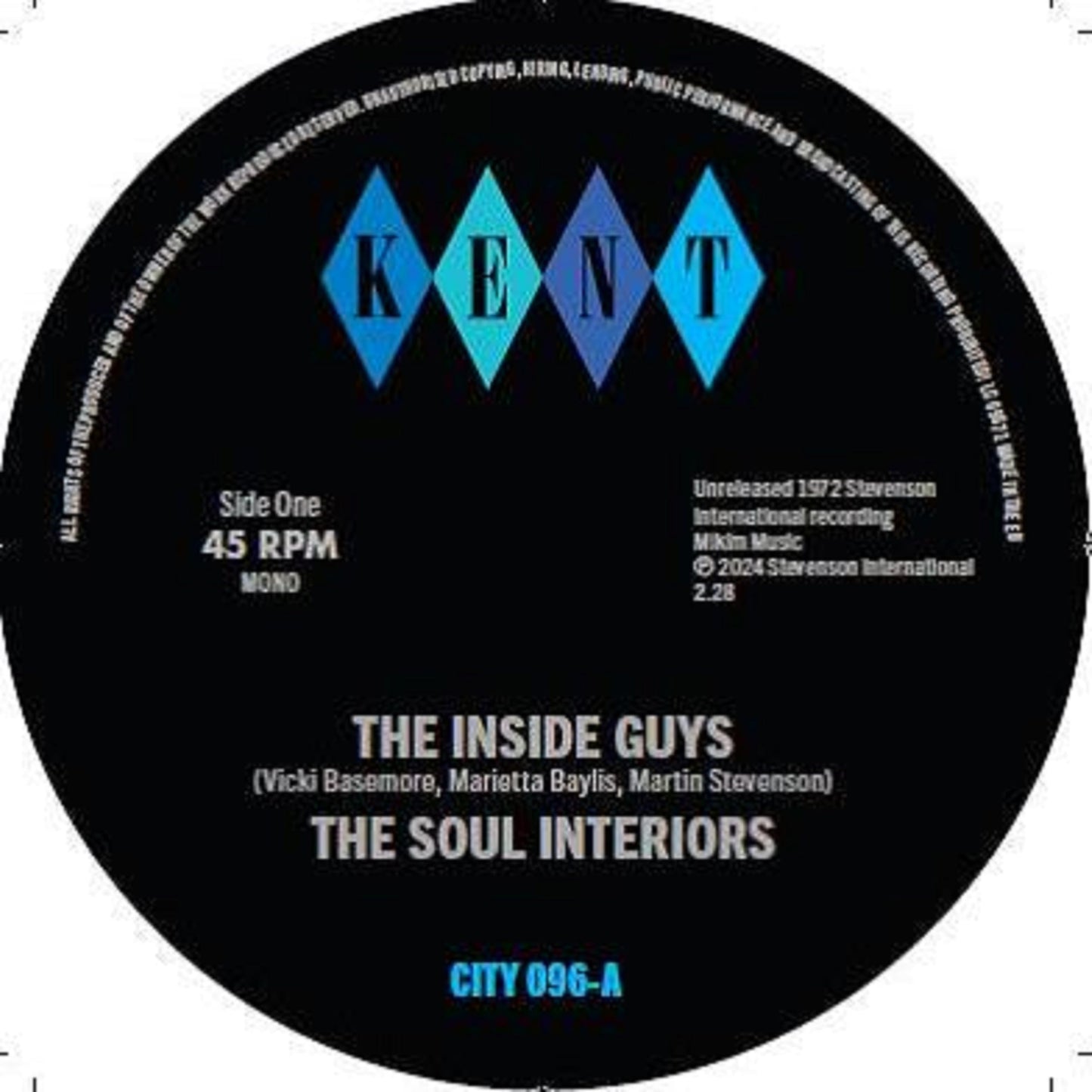 Soul Interiors, The - Inside Guys / My Friend Heartaches (Vinyl) [VINYL]