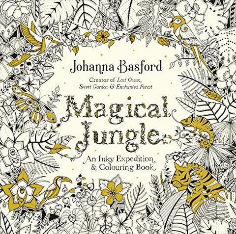 Mindfullness Colouring Book, Size 25x25 cm, 80 Pages, Magical Jungle, 1pc