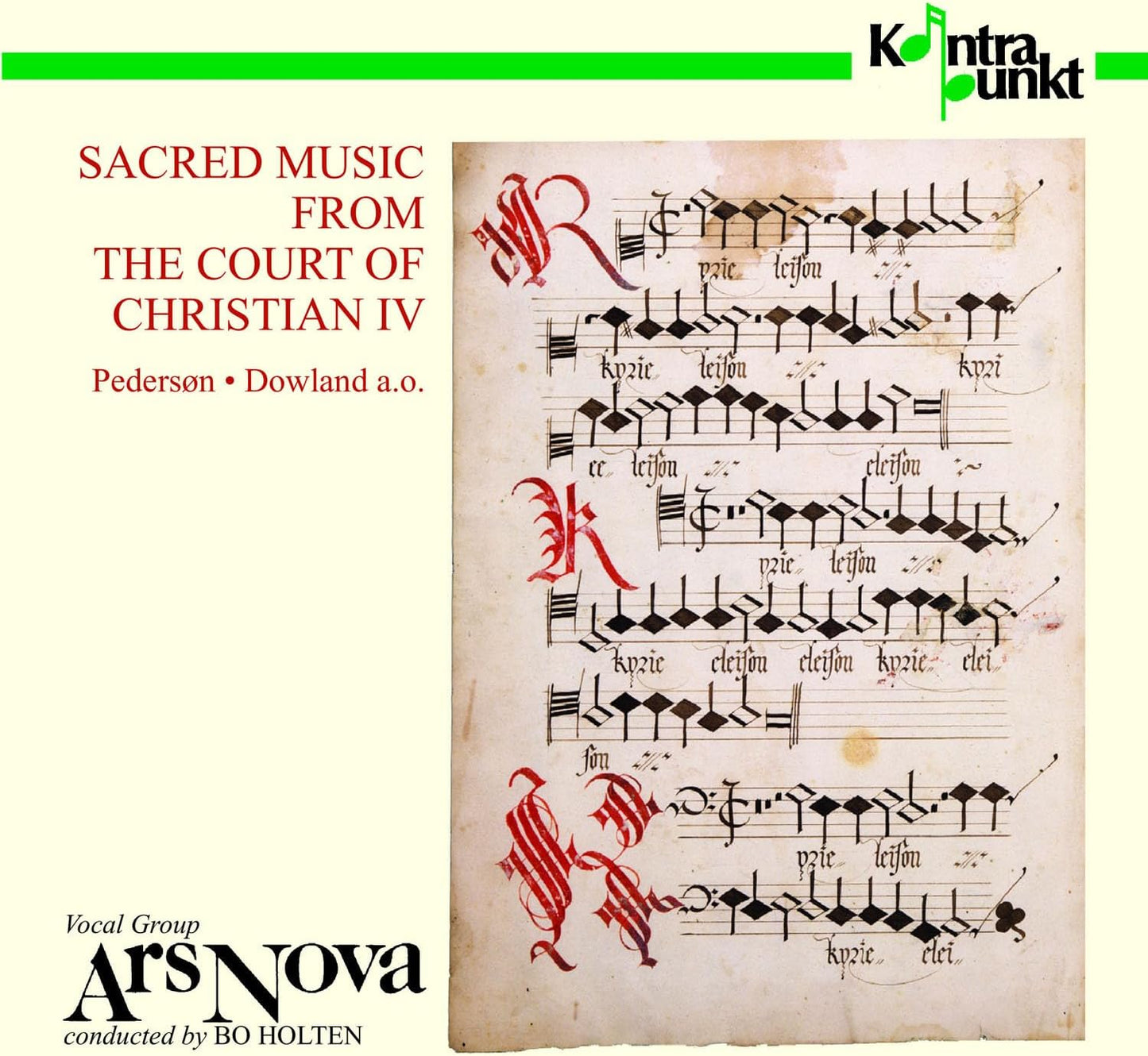 Ars Nova/bo Holten - Sacred Music From The Court [CD]