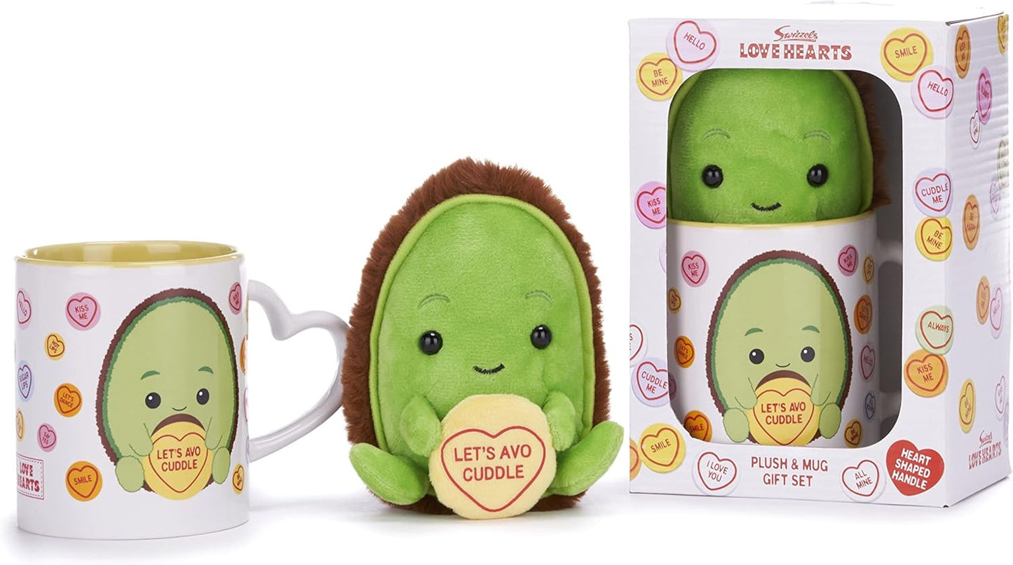 Love Hearts Avo-Cuddle Mug And Plush Set