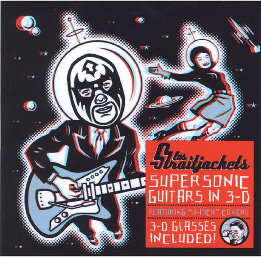 Los Straitjackets - Supersonic Guitars In 3-D (Clear/Red/Blue Swirl Vinyl) [VINYL]