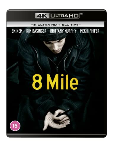 “8 Mile” Blu-ray case featuring Eminem in a hooded sweatshirt.