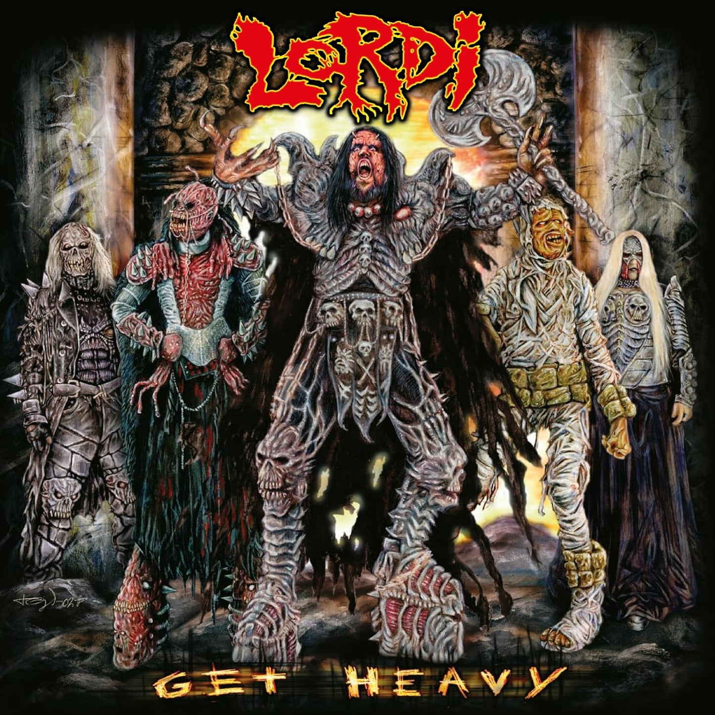 Lordi - Get Heavy (white & Black Marbl [VINYL]