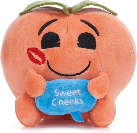 7" Peach Emoji Plush Gift