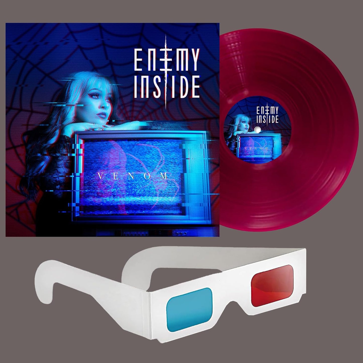 Enemy Inside - Venom (transparent Violet +3d Glasses) [VINYL]
