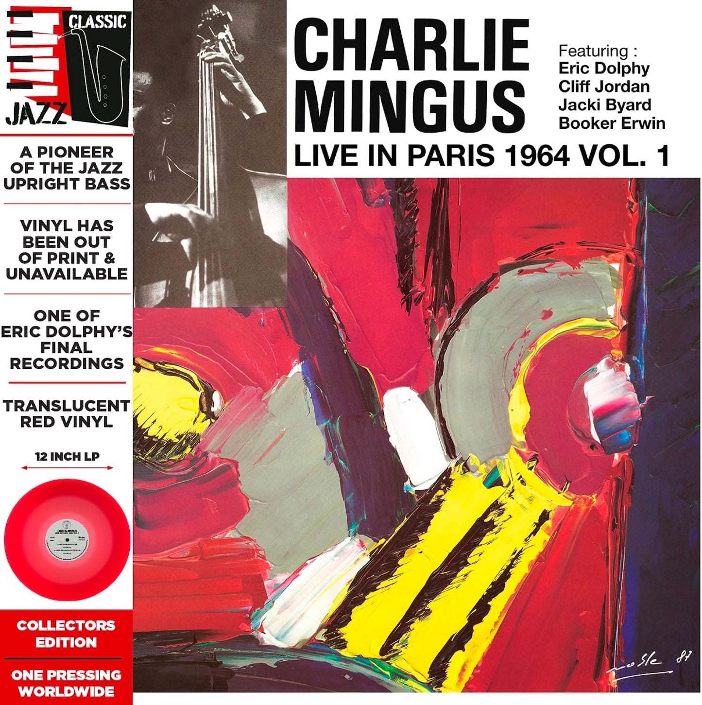 Charlie Mingus - Live In Paris Vol. 1 (Red Vinyl) [VINYL]
