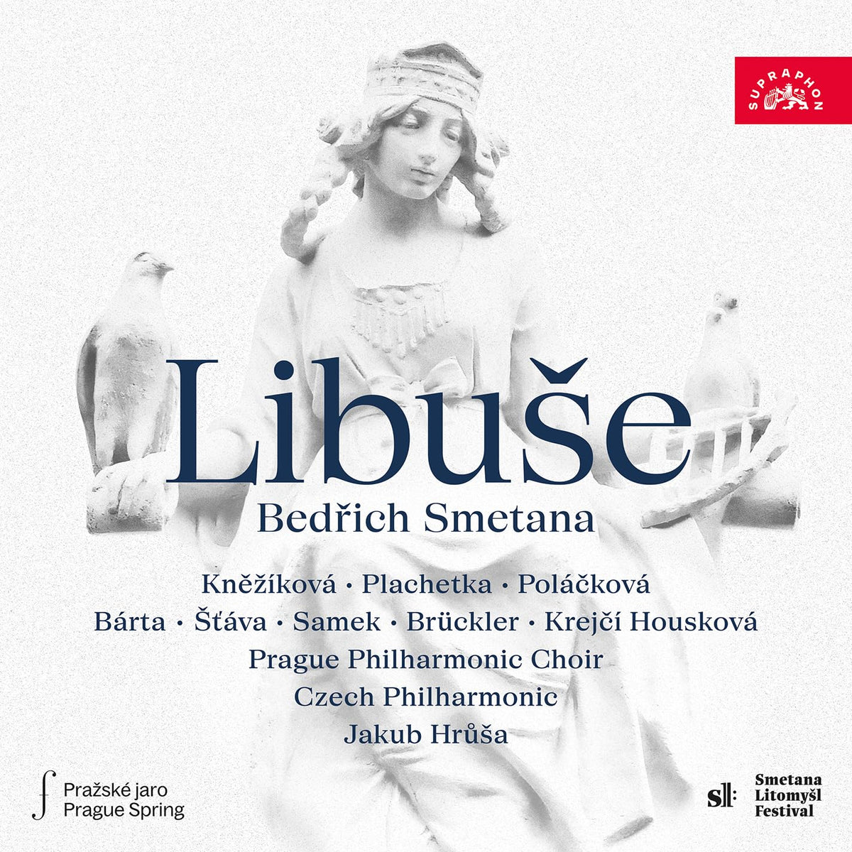 CD cover for Smetana’s “Libuše” featuring a woman in profile and text.