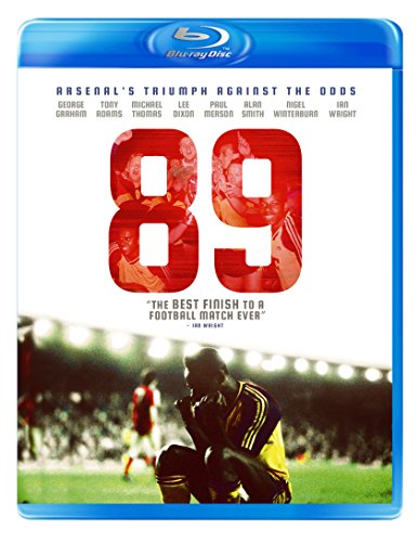 89" Blu-ray cover featuring footballers and a kneeling player in yellow.