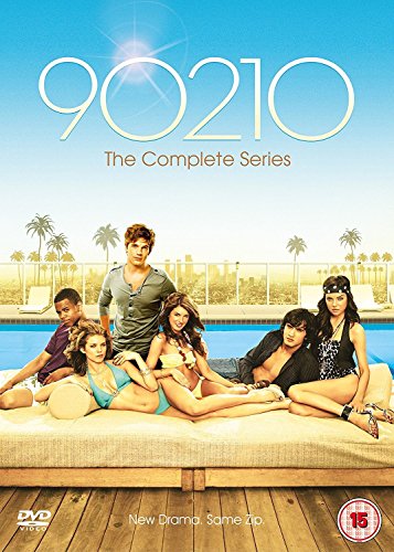 "90210: The Complete Series DVD cover featuring a group of young adults by a pool."