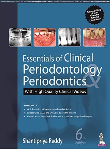 Book cover: "Essentials of Clinical Periodontology & Periodontics," 6th edition.