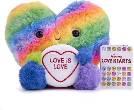 Love Hearts 7"Rainbow Heart Plush Gift