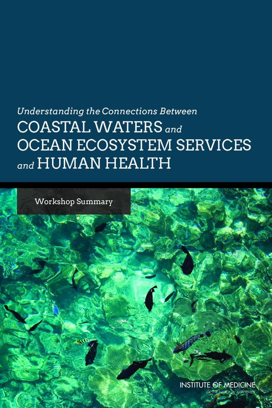 Book cover with text about coastal waters, ocean health, and marine life.