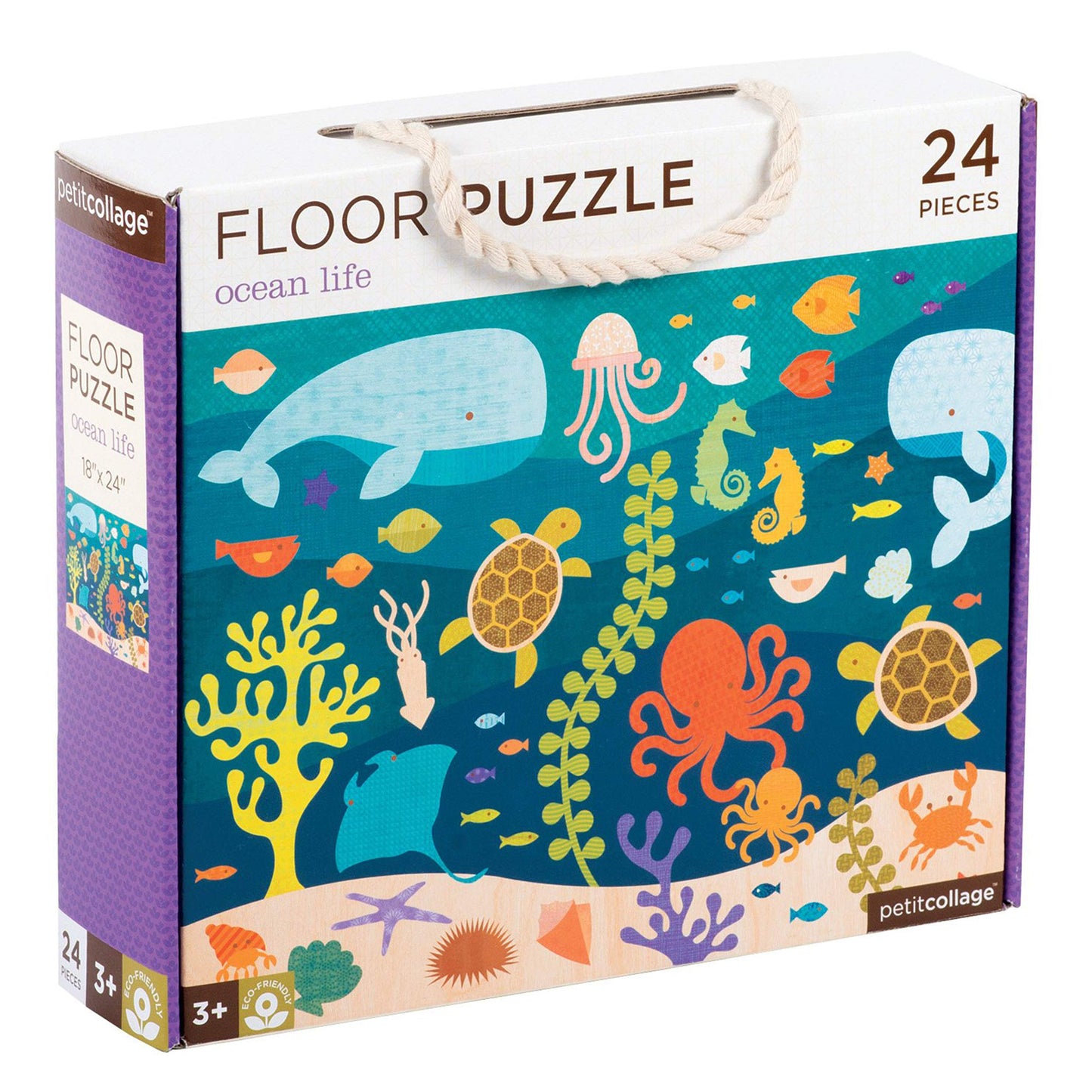 Petit Collage Floor Puzzle, Ocean Life Friends