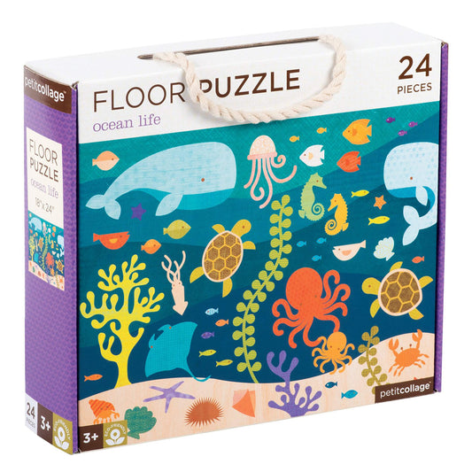 Petit Collage Floor Puzzle, Ocean Life Friends