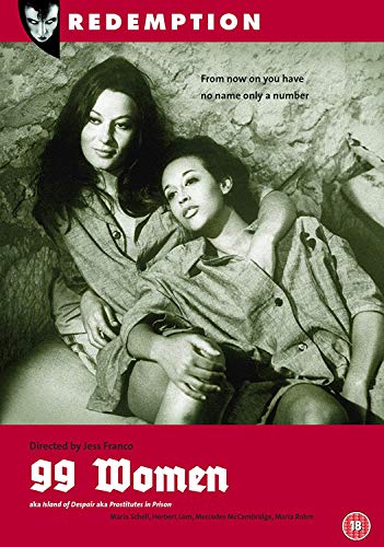 DVD cover for "99 Women" featuring two women in a prison setting.