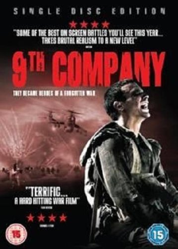 DVD cover for "9th Company" featuring a soldier and helicopters.