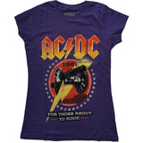 AC/DC Ladies T-Shirt: For Those About To Rock '81