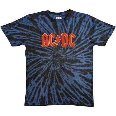 AC/DC T Shirt Classic Band Logo Official Dip Dye on Black Unisex M