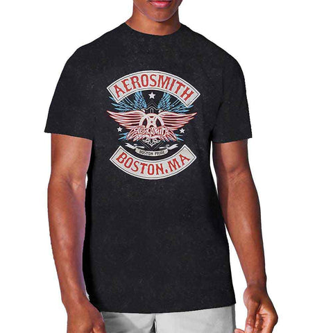 Aerosmith Unisex T-Shirt: Boston Pride (Wash Collection)